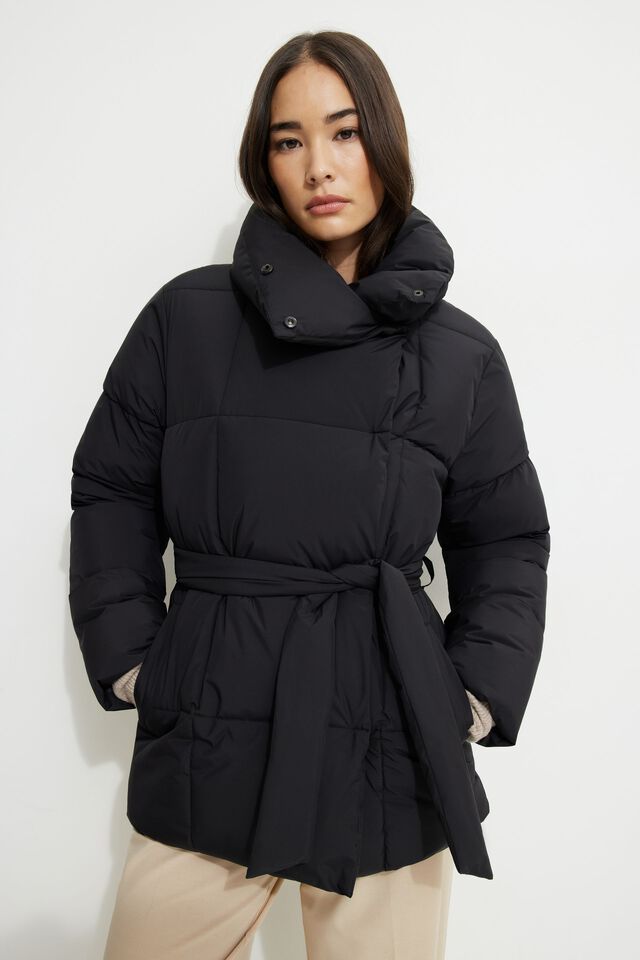 Elisa | Belted Midi Puffer Jacket