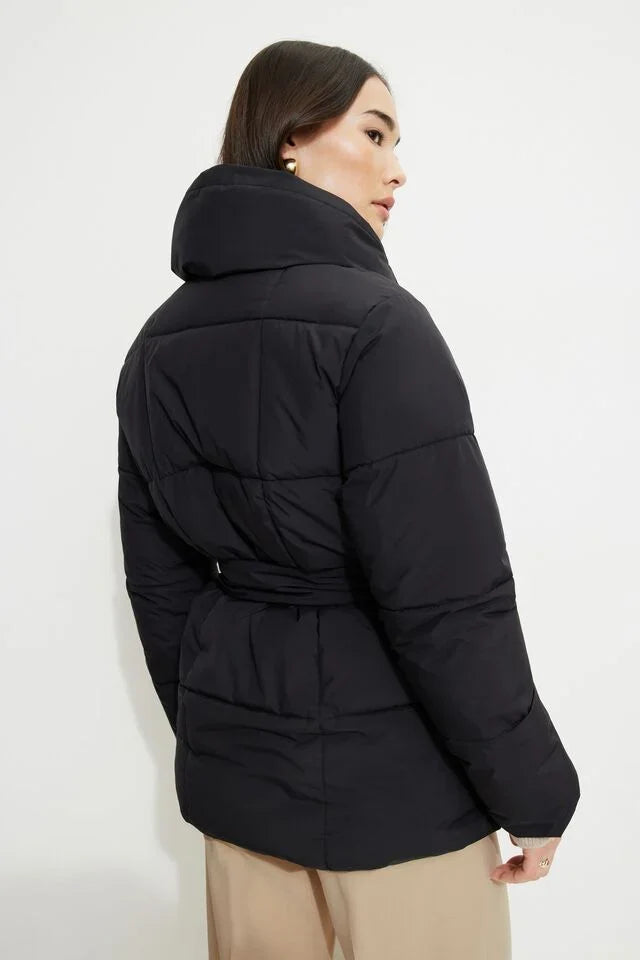 Elisa | Belted Midi Puffer Jacket