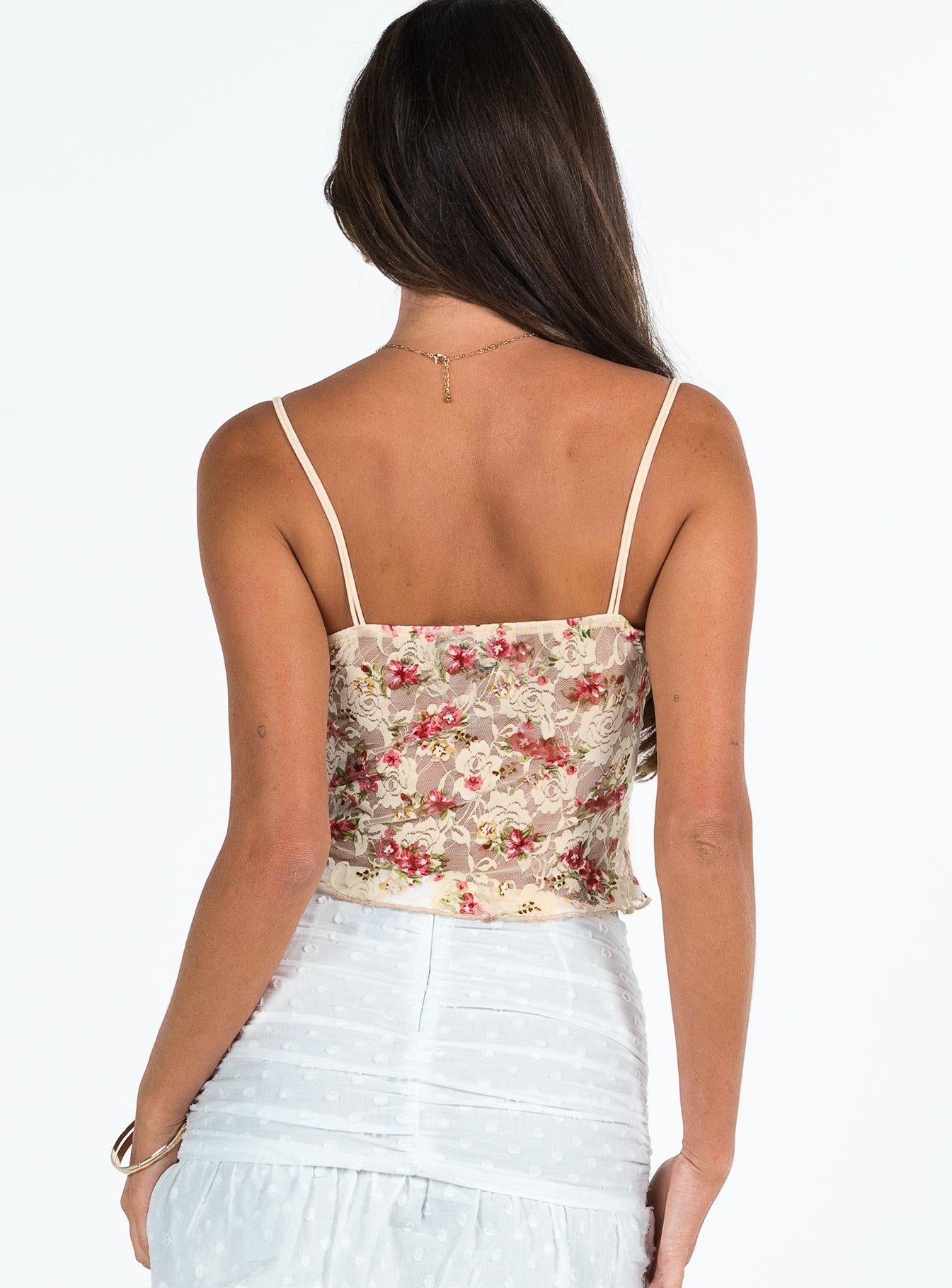 Amessa | Lace Floral Top