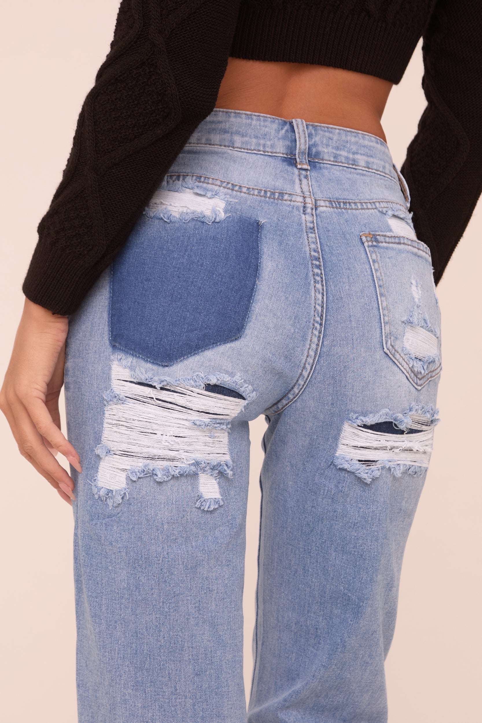 Anette | Mid Waist Straight Leg Jeans