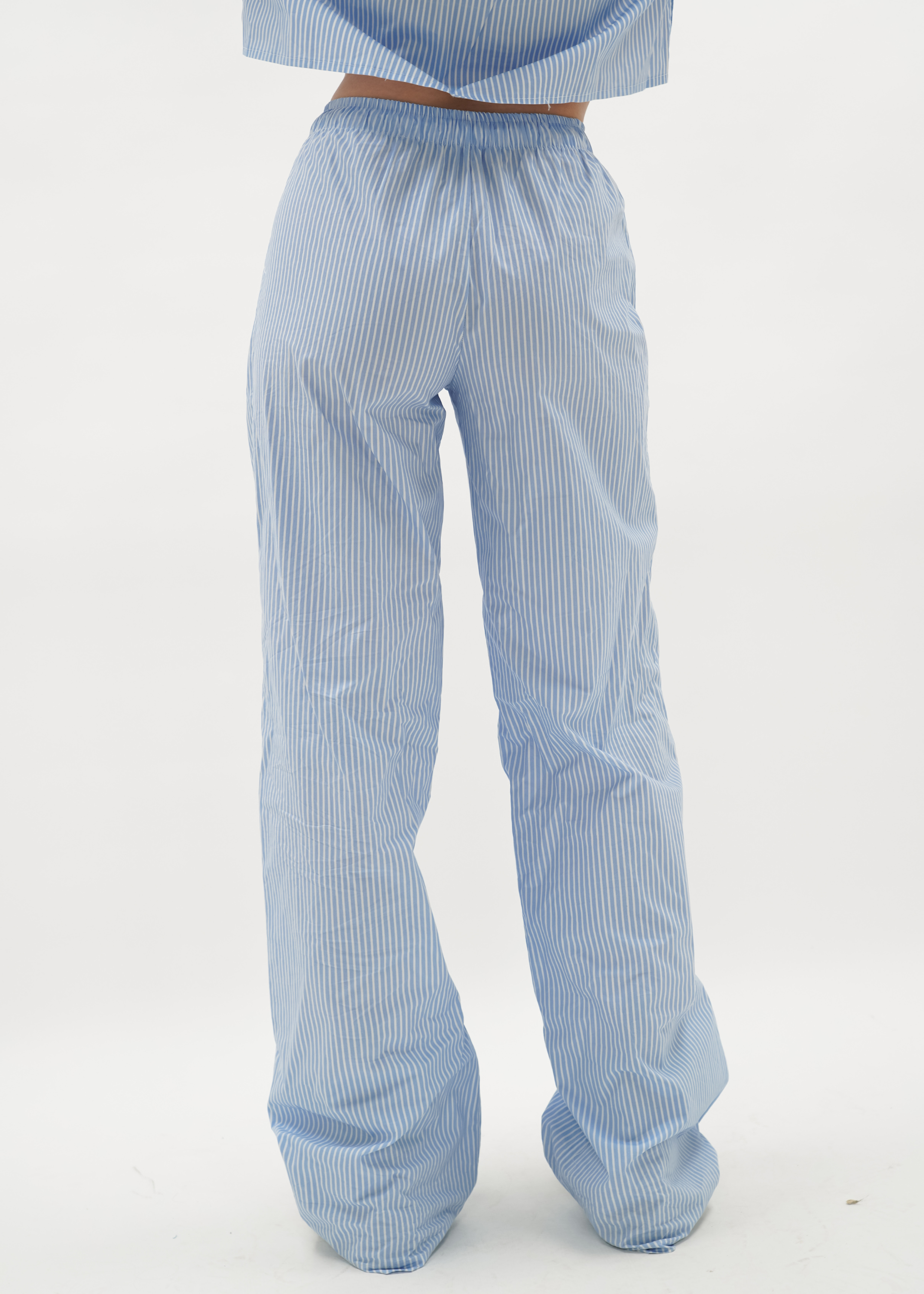 Jamie | Cotton Striped Pants