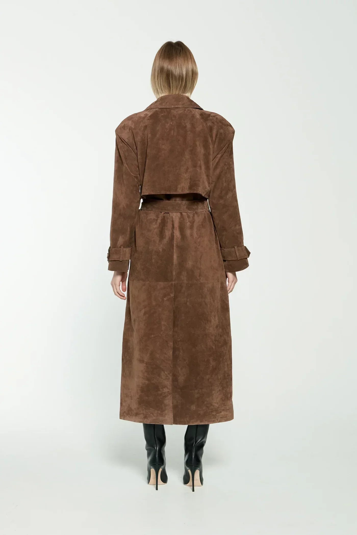 Eulalia | Suede Trench Coat