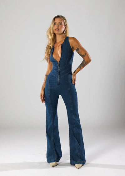 Emily | Denim Jumpsuit