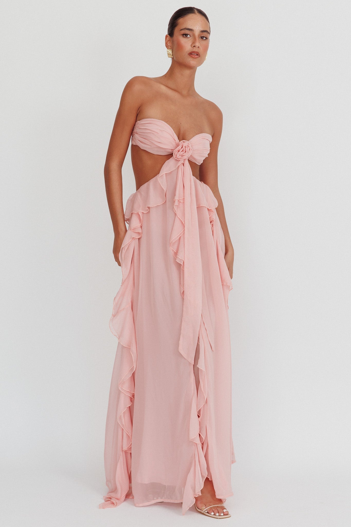 Rosa | Ruffle Maxi Dress