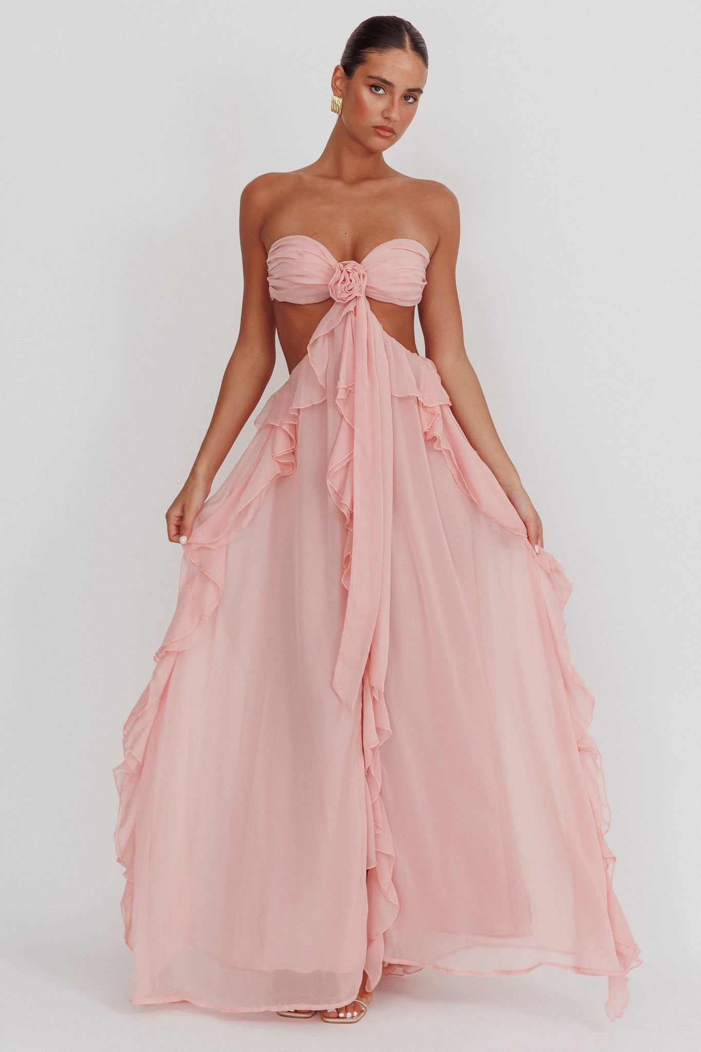 Rosa | Ruffle Maxi Dress