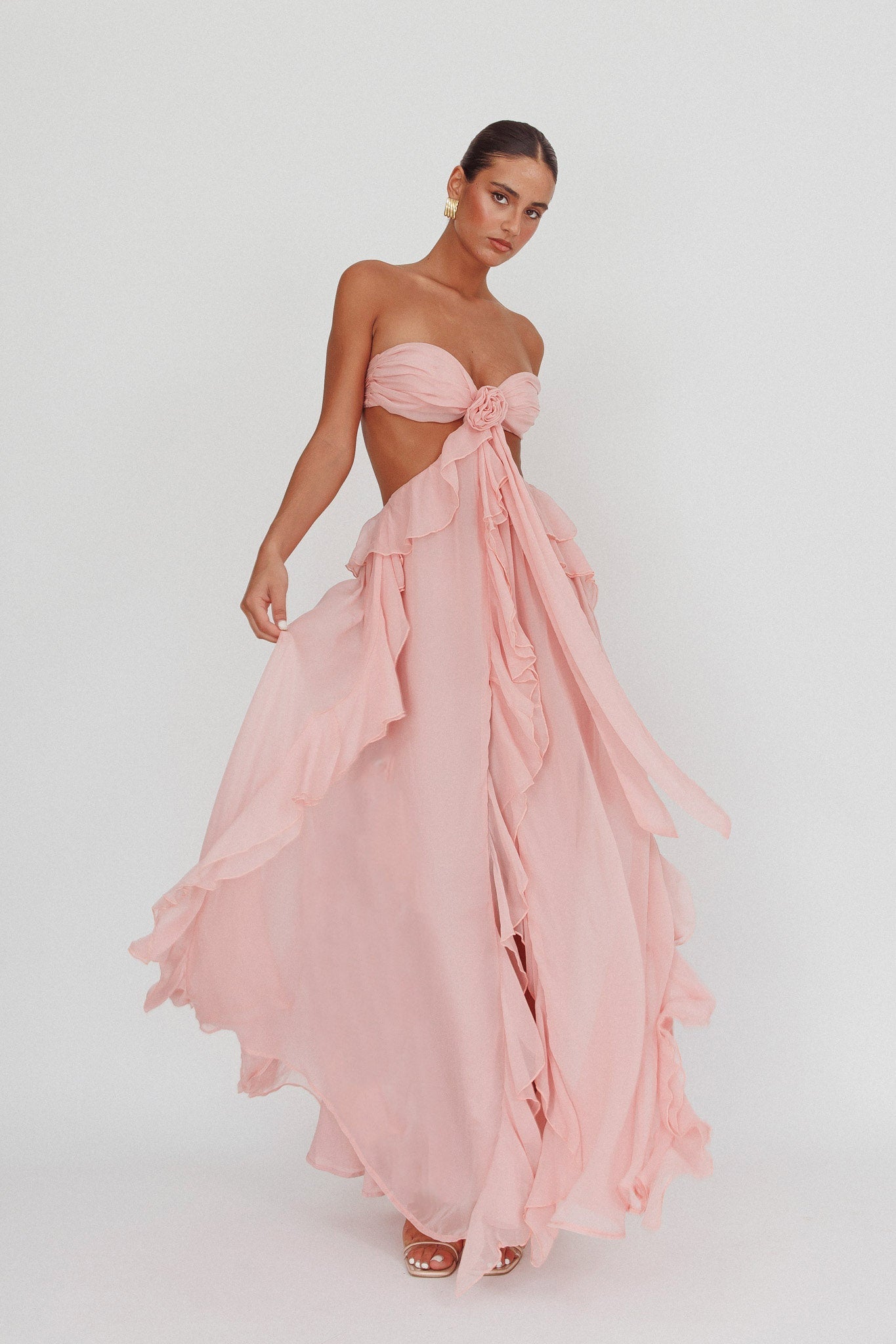 Rosa | Ruffle Maxi Dress