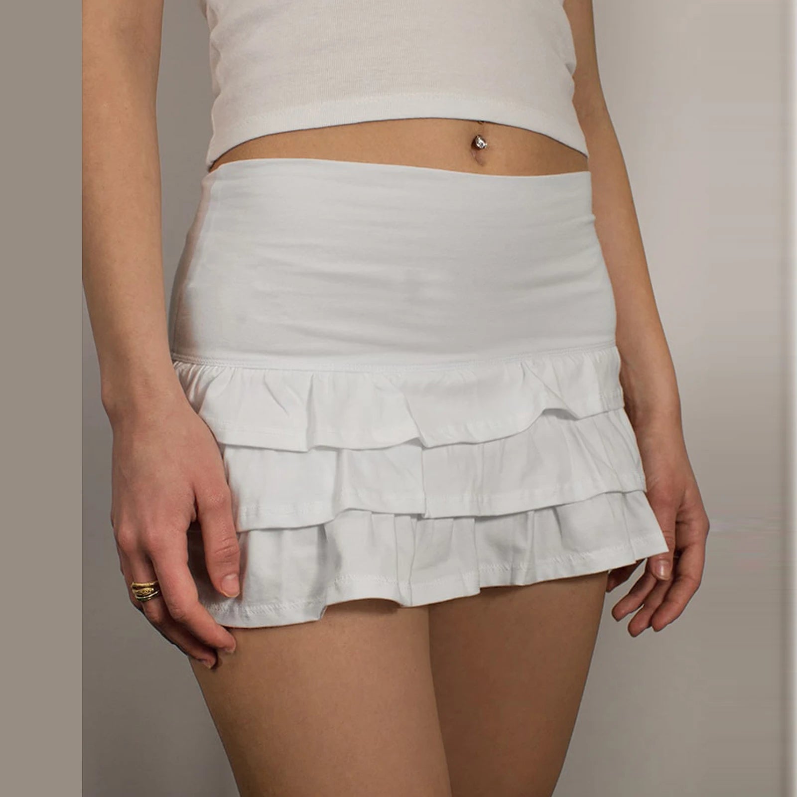 Delia | Ruffled Mini Skirt