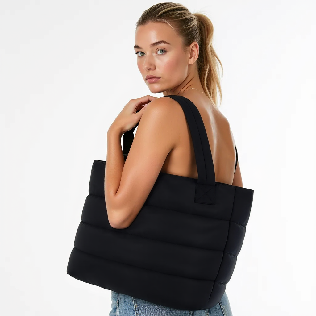 Amelia | Puffy Tote Handbag