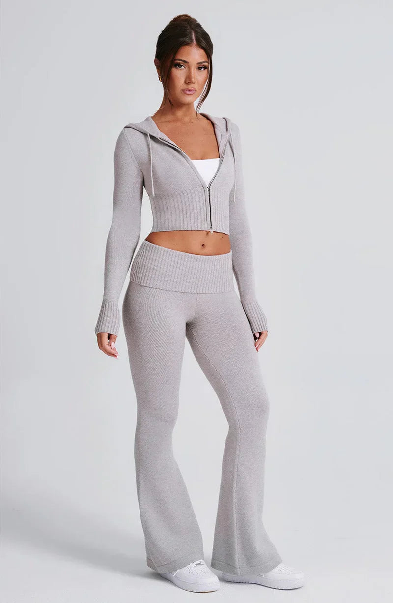 Katie | Cropped Hoodie set